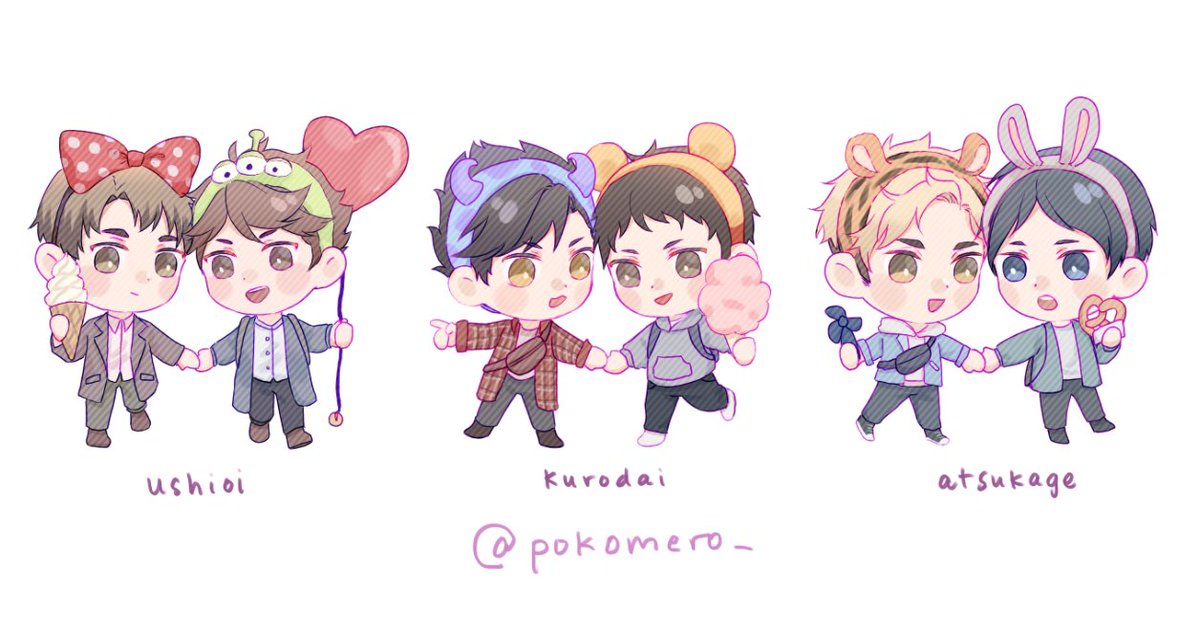 pokomero_'s tweet photo. sometimes the ship feels hit hard #ushioi #kurodai #atsukage #牛及　#黒大　#侑影 https://t.co/9vLDwSu4UP