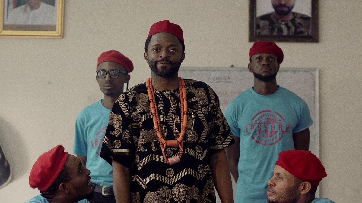 NetflixNaija's tweet photo. Go to bed a security guard, wake up a masquerade possessed by the spirit of your ancestors. The Lost Okoroshi is now streaming 🎥👹 https://t.co/1cWkdO201y