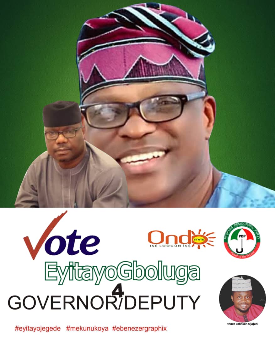 olumoskoly2002's tweet photo. Our Government will engage the private sector to drive an Economy that will be the toast of all in Nigeria– @TayoJegedeSAN. #ReclaimOndofromAPC #OndodeservesbetterThanAketi
@OfficialPDPNig 
@TayoJegedeSAN 
@EyitayoJegedeCO 
@seyimakinde 
@IAOkowa 
@GovWike 
@atiku 
@BolanleCole https://t.co/jwDDE9DV1V