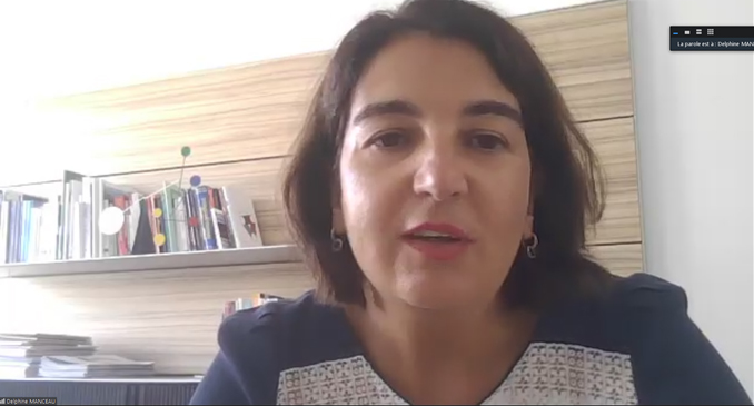 AlainGoudey's tweet image. Prise de parole live de @delphmanceau, DG de @NEOMAbs  à l'attention de l'ensemble des collaborateurs de l'Ecole pour lancer officiellement la rentrée ! #BePassionate_ShapeTheFuture