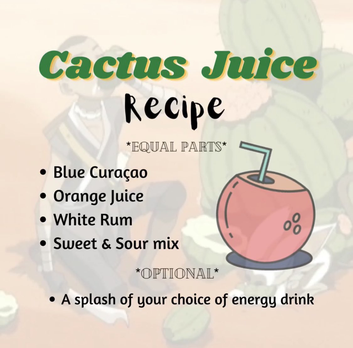 honor_society_'s tweet photo. Fridays are for AVATAR PARTIES!!
This week, we’re going in & bringing back our OG Cactus Juice Drinking Game & Recipe for when we watch “The Desert”, so play along and drink along with us (as long as you’re of drinking age)!!
#avatarparty #hosostream https://t.co/sRcG9xkJbW