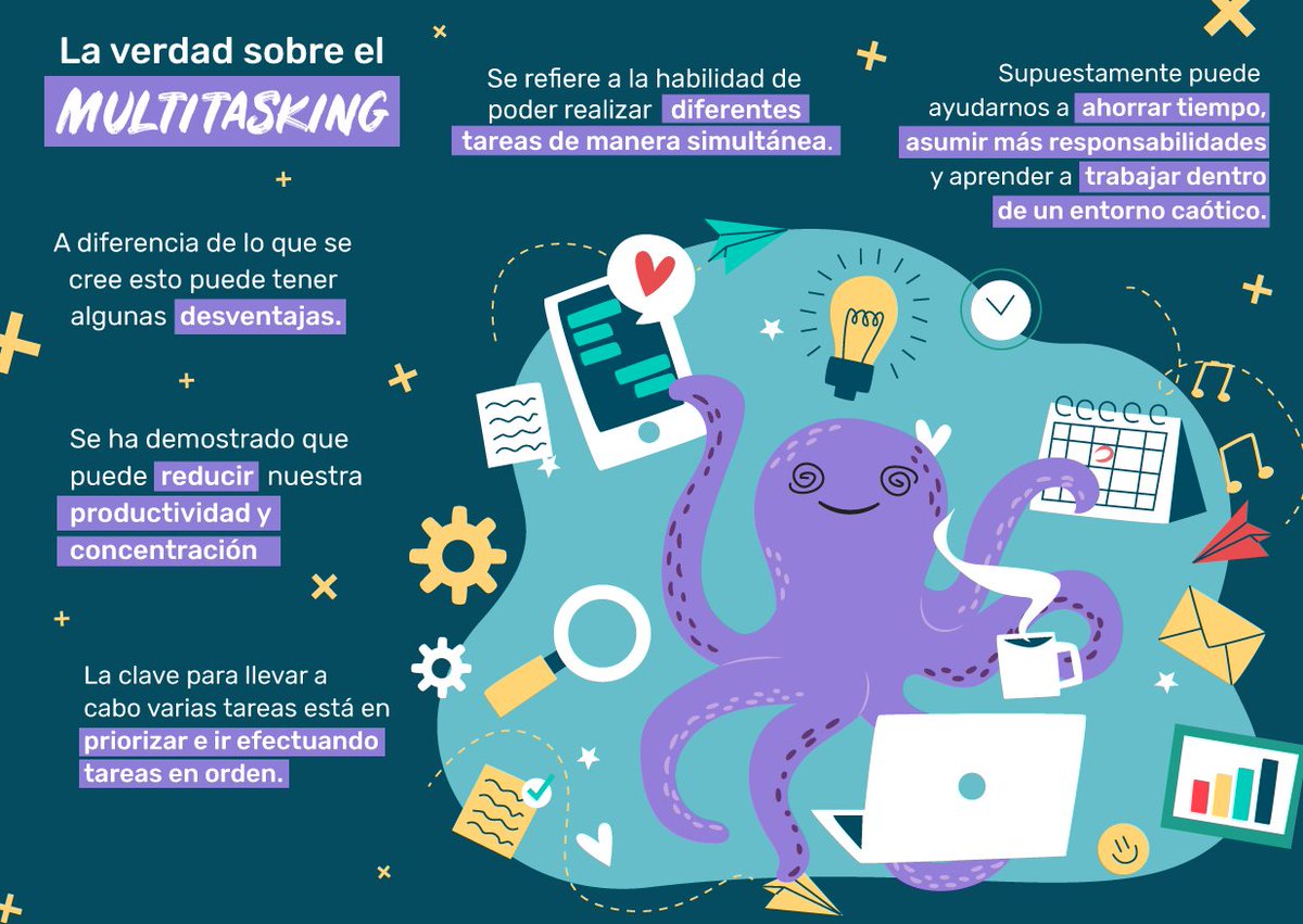 bewanted_es's tweet photo. Te damos algunos detalles sobre el #Multitasking.🤔👇 Es posible que lo lleves a cabo cada día y no seas consciente del todo. ¡Nos gustaría saber vuestra opinión! #FelizFinDeSemana #beWanted #BeginWithUS https://t.co/h2jmyf3OOP