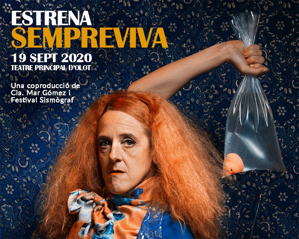 ESTRENEM 'Sempreviva' el nou espectacle de la companyia i primer solo de la trajectòria de la coreògrafa Mar Gómez el 19 DE SETEMBRE 2020 inaugurant la temporada 20-21 al Teatre Principal d’Olot <a href="/SismografOlot/">Sismògraf Olot</a> <a href="/OlotCultura/">Olot Cultura</a> <a href="/icec_cat/">Empreses culturals</a>