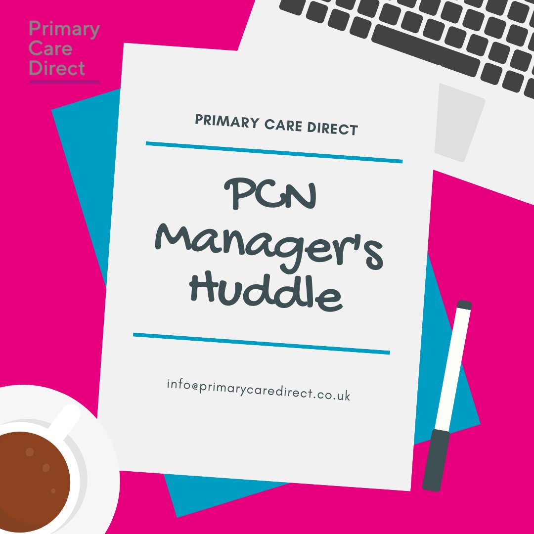 PrimaryCareD's tweet photo. Our next #PCN Manager's Huddle is taking place on Thursday  24th September at 9am.  Fancy joining?  
Book your place  https://t.co/suq8eEYn0H https://t.co/fYnLcboBVF