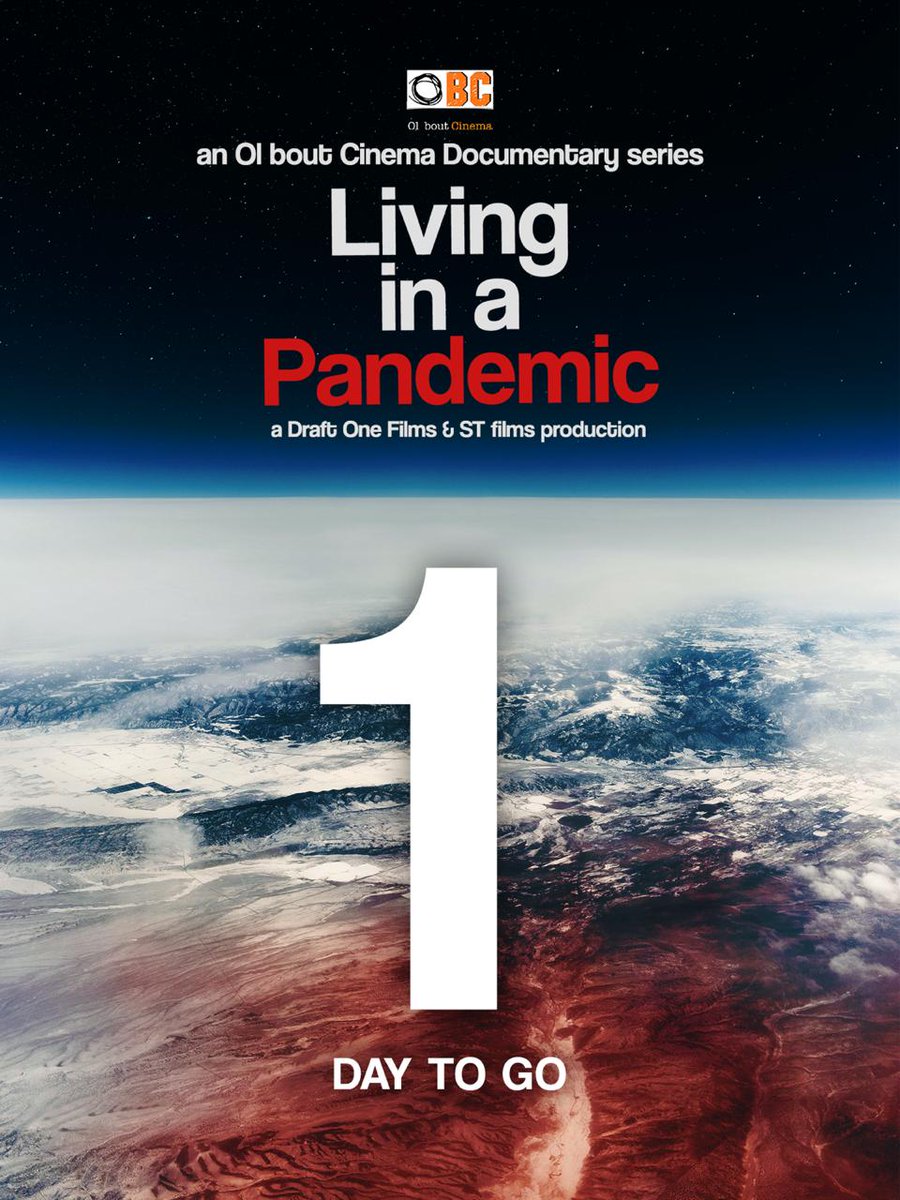 livinginapndmic's tweet photo. Trailer👇
https://t.co/3Rbup2FBjR
Countdown begins!!!!
#ThePandemicStories #COVID19 #Coronavirus #Pandemic #WHO #GlobalPandemic #Docuseries #Documentary #OBC #LIAP #OlBoutCinema #Films #ShortFilms #YouTubeDocuseries https://t.co/cuFoEAoaj2