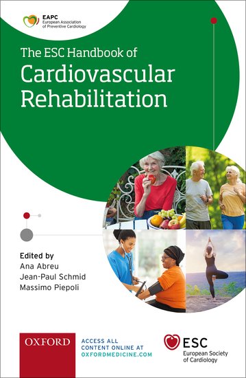 escardio's tweet photo. The ESC Handbook of Cardiovascular Rehabilitation has just been released. 

Free chapter available: "Evidence for cardiac rehabilitation in the modern era"   https://t.co/1toT0mqM3Z

#cardiotwitter #medtwitter #cardiology #EAPC_ESC https://t.co/140S2pkCq1