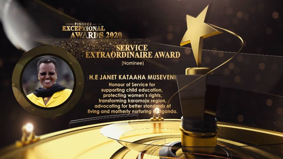 EDWFug's tweet photo. Exceptional Awards presents the Service Extraordinaire Award. Our nominee is H.E Janet Kataaha Museveni; nominated to honor her service in supporting child education, protecting women’s rights, transforming Karamoja region, advocating for better standards of living. https://t.co/9cNGy64PRD