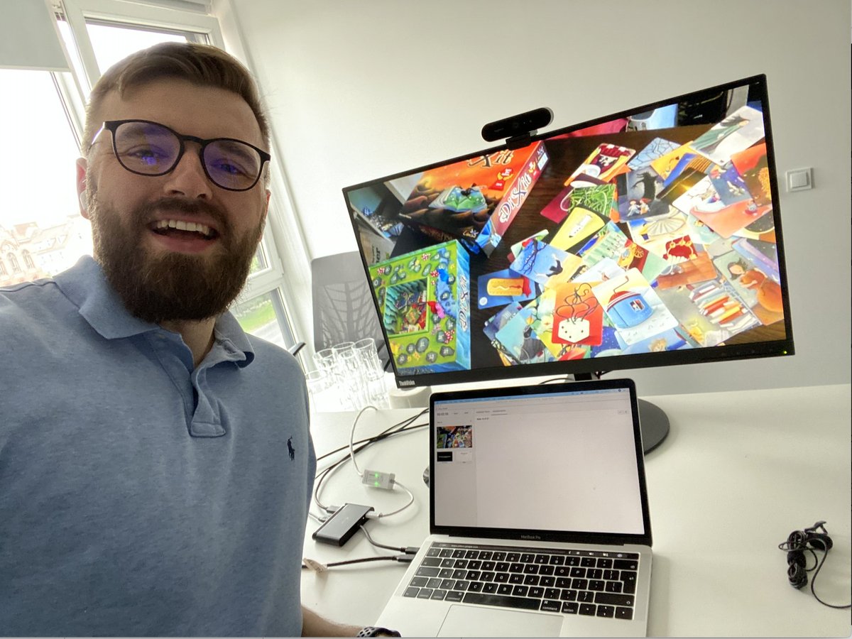 PKotecki's tweet photo. Final preps before my speech today at the #BurningMinds 🧠 Together from Home conf by @netguru 💪

🎲 What lessons from playing board games can be used at work?

Yes - it's open, free, remote and the speakers are amazing @troyhunt @TalarczykMarek  🤩

Join https://t.co/JCpshdWV6B https://t.co/pkjvOH3Vyj