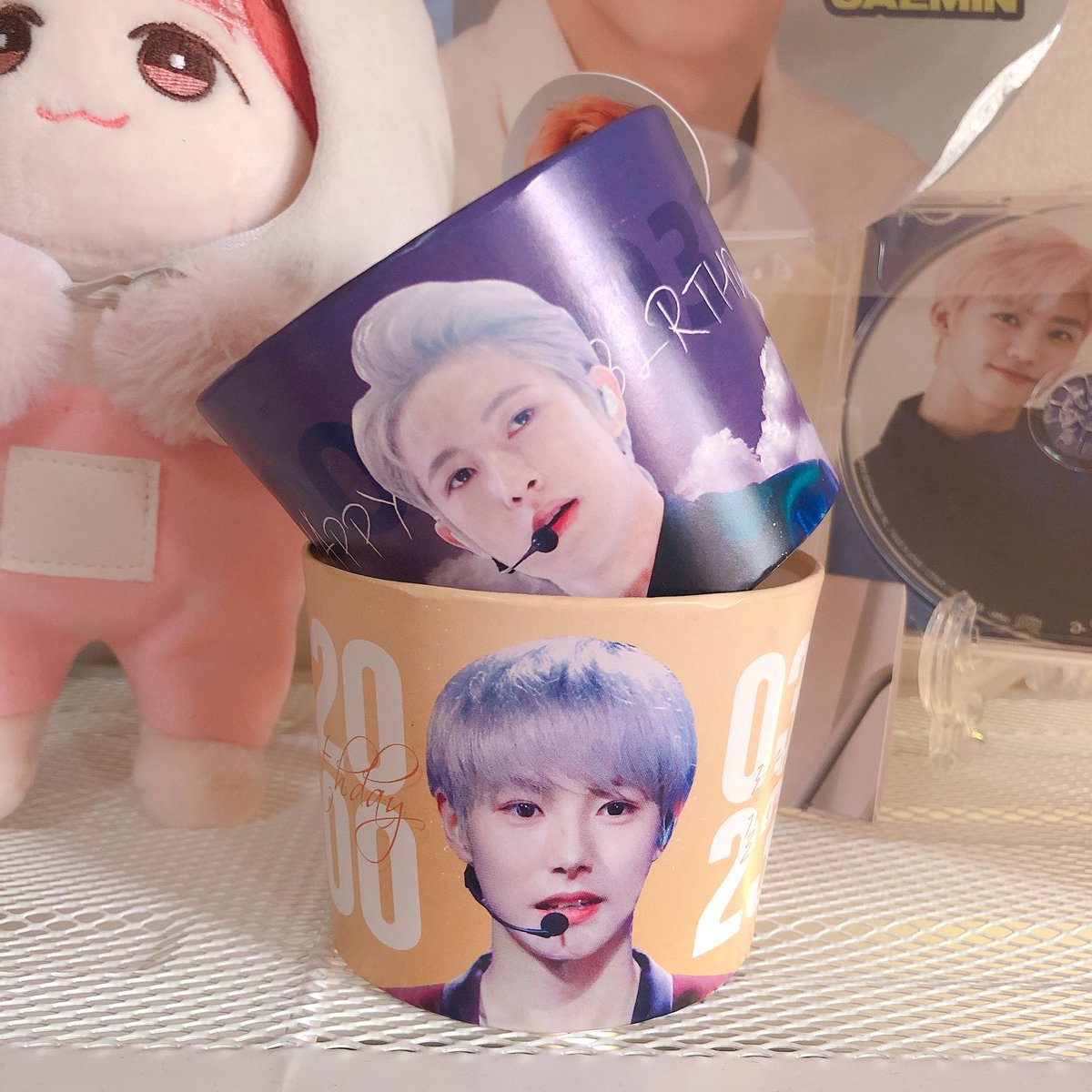 thank you  @cherryjaemjen for helping me find jaemin  and thank you as well po  @exoclhermes for trading with me  the rj cupsleeves are really pretty!!