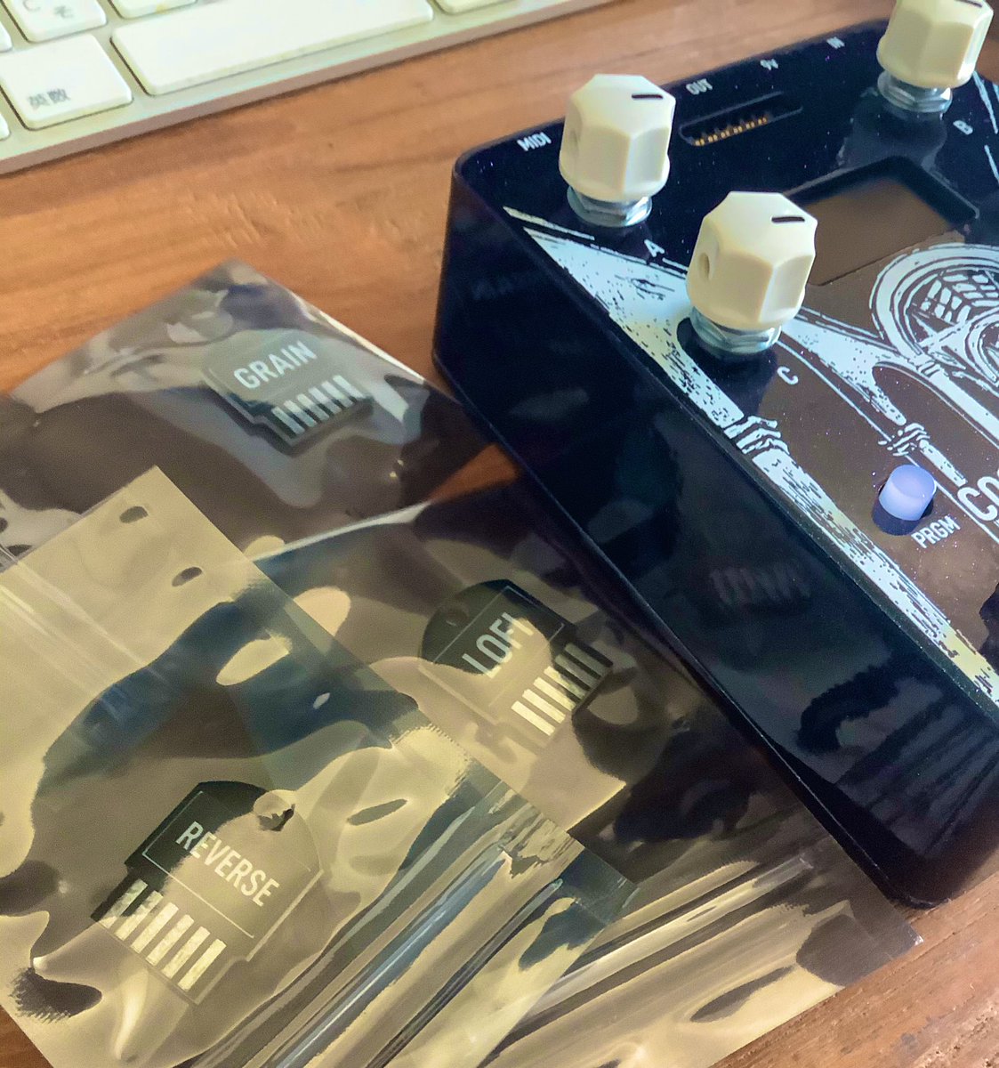 Cooper fxの新しいエフェクター、ARCADES届く。試しにGRAIN、LOFI