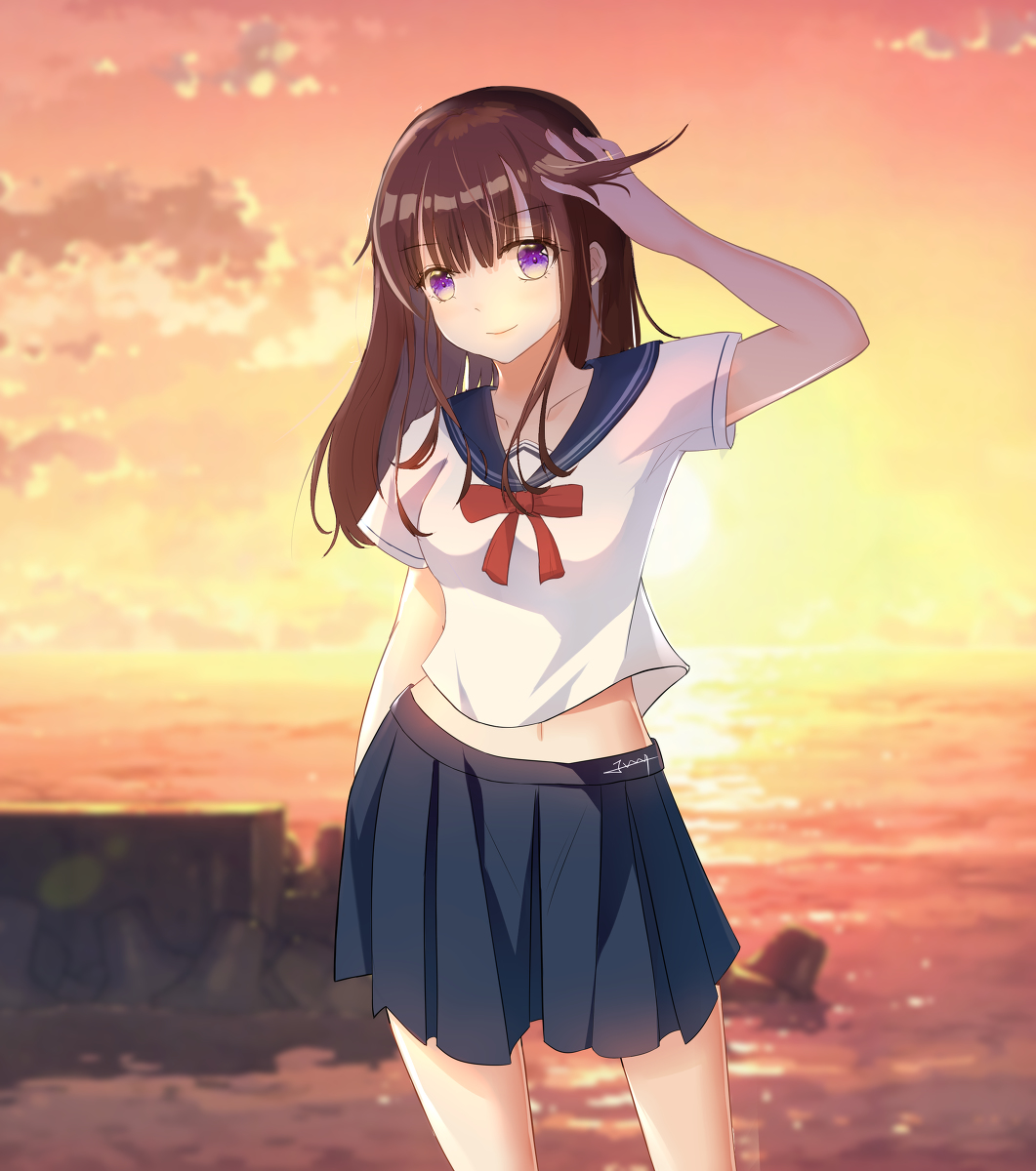 May 水手服 水手服 セーラー服 創作 插画 イラスト オリキャラ T Co Crv7bz7p3b T Co 5tdnf5jpyn Twitter