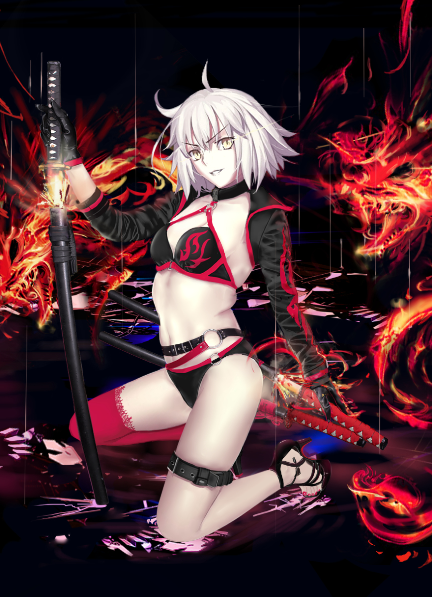 英霊華像 Fate fgo ジャンヌ オルタ 水着 FGO』セクシーかつ上品な水着姿の