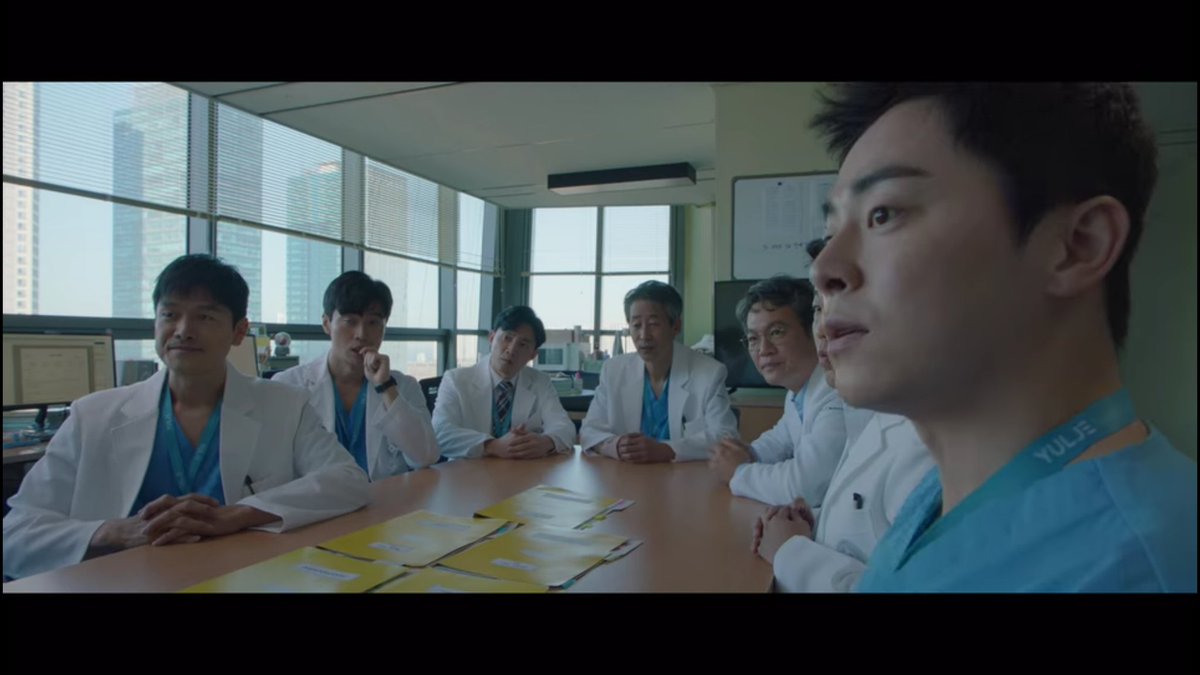 Episode 3 Dr. Jang decision making scene: Again, some might think that she is lucky for she gets to pick which surgery to assist, I mean the more choices the better right? But just imagine the pressure that she is getting from her 13 professors.