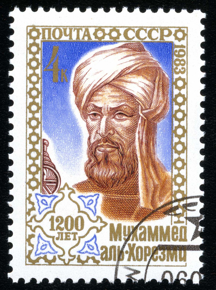 Muhammad ibn Musa Khwarizmi (Al-Khwarizmi/Algorithmi) the great  #Persian Muslim mathematician of the celebrated Golden Era. Born and brought up in Khiva, modern day  #Uzbekistan,  #CentralAsia; he later moved to the Abbasid 'House of Wisdom' in Baghdad.