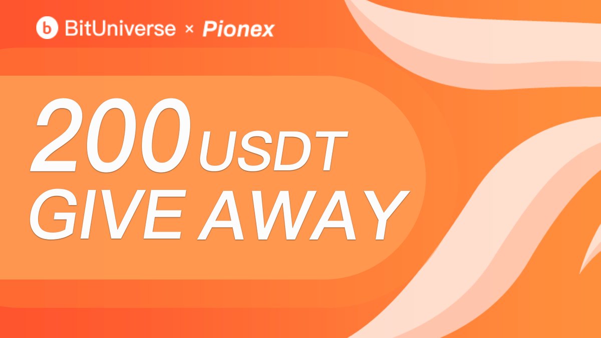 pionex's tweet photo. 😍200 USDT #Giveaway is LIVE NOW!

Join: https: https://t.co/Gq5q9nBIxj

1⃣1 lucky person will get 50 USDT
2⃣3 best comments on YouTube will get 10$ each. And totally 124 people will be rewarded.

Follow @pionex then retweet and tag 2 friends https://t.co/qyZWYmPyo3