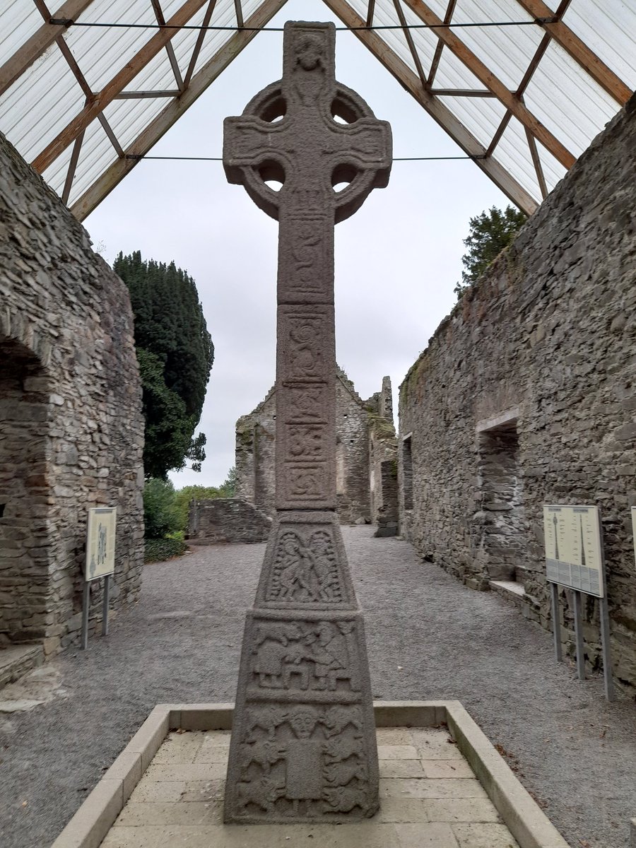 deciek's tweet photo. Paid a post-lockdown visit to Moone High Cross, Kildare. Well preserved (apparently was buried for a considerable period) and beautifully decorated. Last pic is a collage of the 4 sides of the base. C'mon Kildare.#discoverireland #irelandsancienteast #visitkildare @irarchaeology https://t.co/52enCNYg15