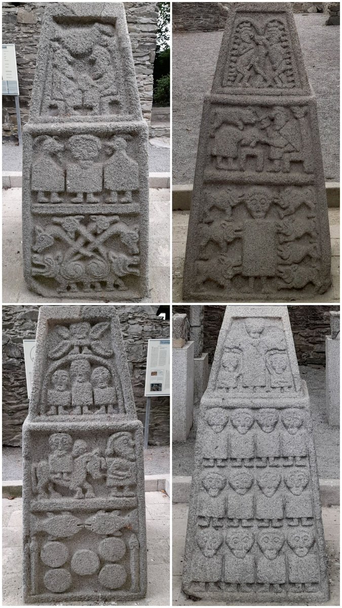 deciek's tweet photo. Paid a post-lockdown visit to Moone High Cross, Kildare. Well preserved (apparently was buried for a considerable period) and beautifully decorated. Last pic is a collage of the 4 sides of the base. C'mon Kildare.#discoverireland #irelandsancienteast #visitkildare @irarchaeology https://t.co/52enCNYg15