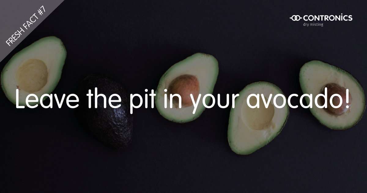 ContronicsNL's tweet photo. ☞ #FRESH #FACT #7 : When only using half of an avocado, leave the pit in the half you put back in the fridge. Drizzle some lemon juice over the non-pitted surface and keep your avocado fresh and green for another 3 days! #food #waste #zerowaste #drymisting https://t.co/NWQLBA1P6i