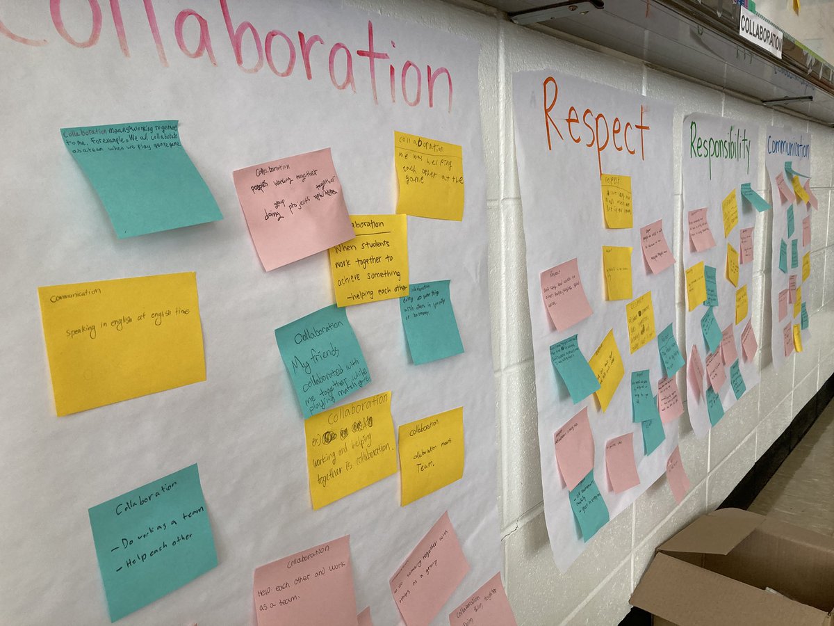 MsAkcasu's tweet photo. Gathering the kids thoughts to help develop our class rules together #grade5 @kisjeju https://t.co/9bk2SHaXL5