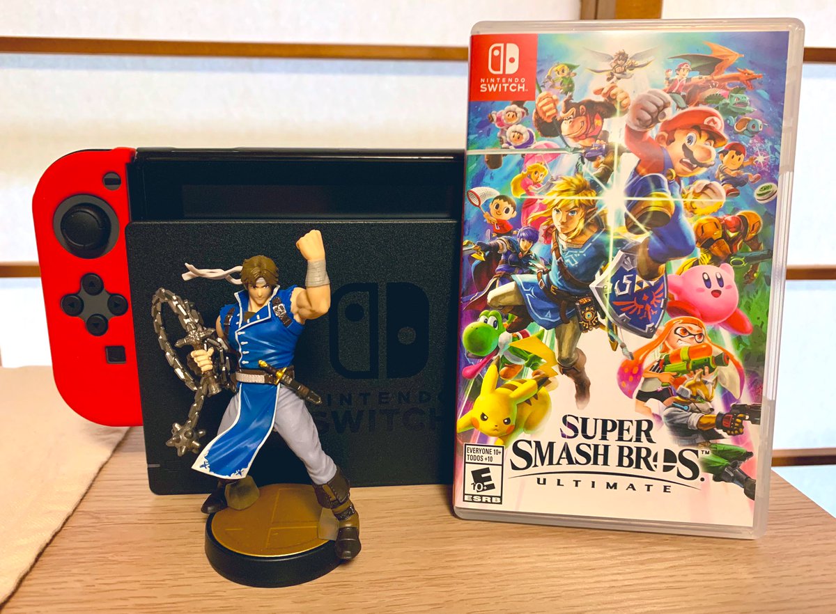 tums_festival's tweet photo. I’ve waited long enough to dive into the world of the Switch! And no better first game to start with than SSBU! Let’s do this, Richter! #NintendoSwitch #SSBU https://t.co/uUkwjARG6O