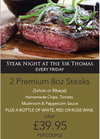 Don't forget its Steak Night tonight!
Call to make your booking 0151 236 1366 option 1