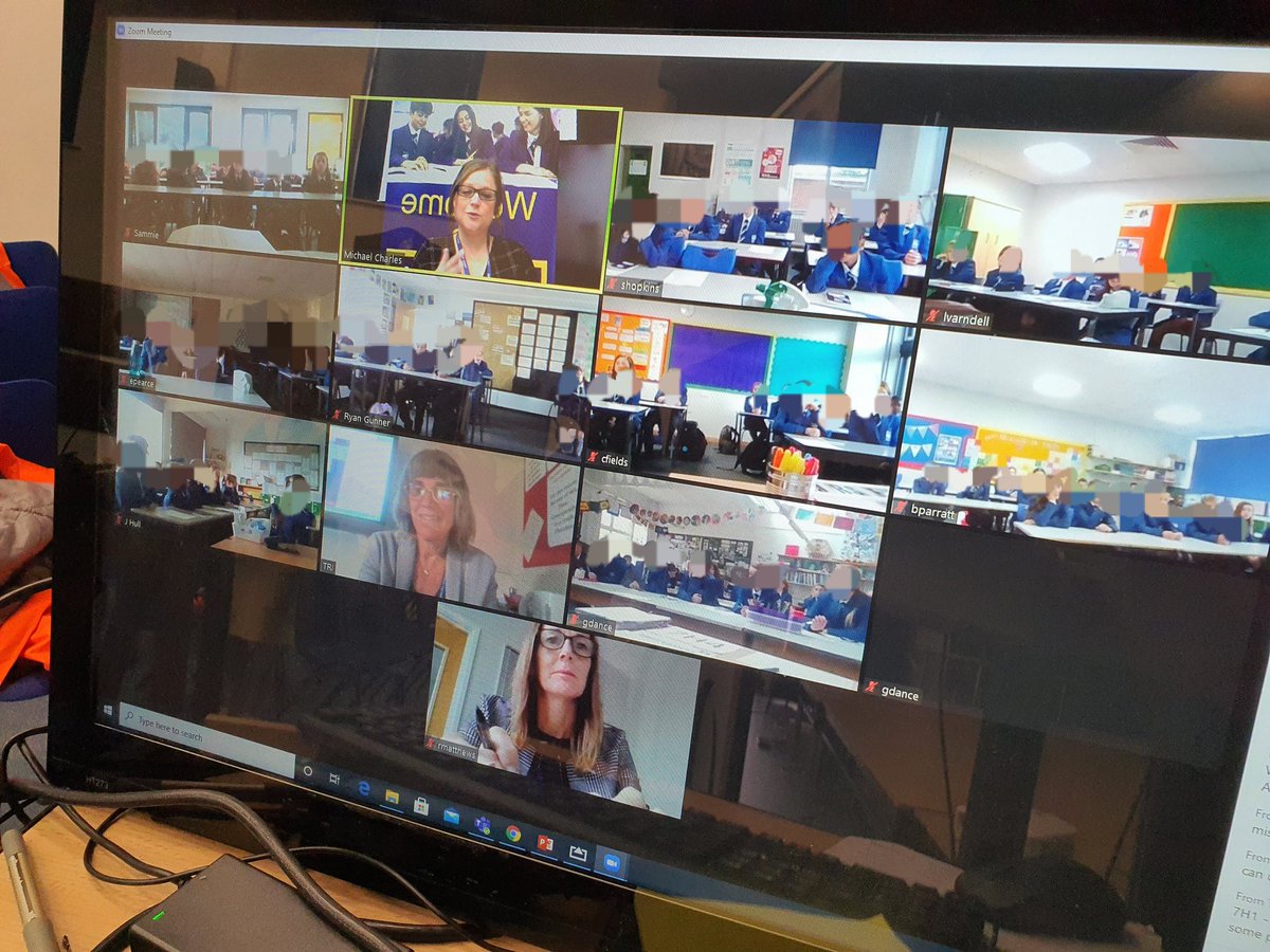 gatewaytrustCEO's tweet photo. First live streamed assembly ever done! It mostly worked enabling us to give a warm welcome to all our new pupils at the same time! Welcome #classof2025 to Cams Hill School. We are so pleased to see you all. #CamsAndProud #CamsFamily #NewNormal #alwaysasolution #safehappyhealthy https://t.co/1HLl5M1AGc