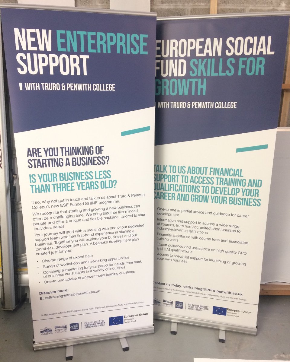 countysigns's tweet photo. Our #rollupbanners looking the business  for Truro and Penwith College. These are perfect for #events and #advertising, and at a very competitive price too.

#signs #graphics #countysigns 👍 🤘 🙌 https://t.co/6mLhDKbT7f