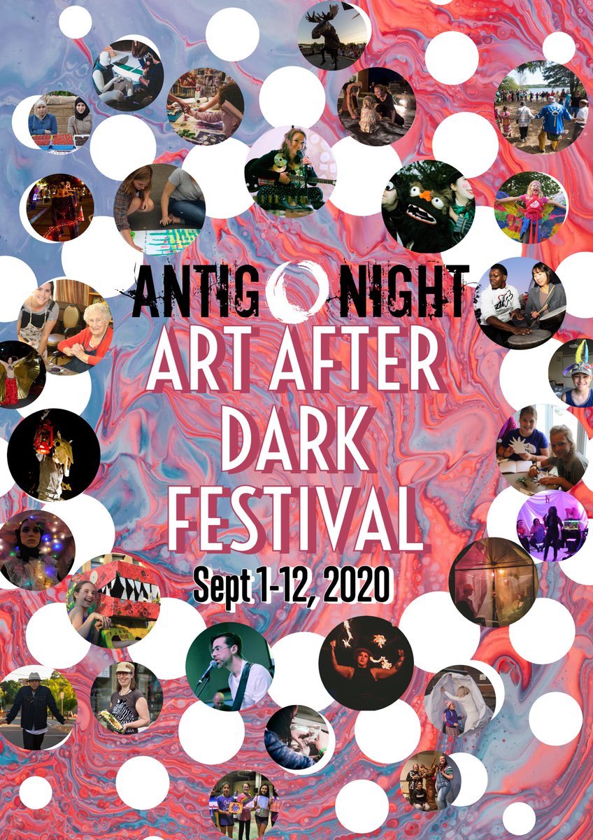 antigonightfest's tweet photo. The Antigonight Art After Dark Festival has started! It is going to look a little different but will be tons of fun!! 
...
Keep an eye out on our page stay informed about the events that will be happening 😉 #antigonight2020 https://t.co/WCYVTQsFuj