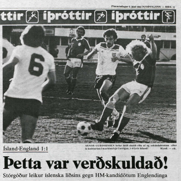 IcelandinUK's tweet photo. #Iceland 🇮🇸 and #England's🏴󠁧󠁢󠁥󠁮󠁧󠁿 men‘s national football teams are competing tomorrow for the first time since that unforgettable #Euro2016 game and for the fourth time ever⚽️ Who are you rooting for?🏅 https://t.co/PAKrLHanzQ
