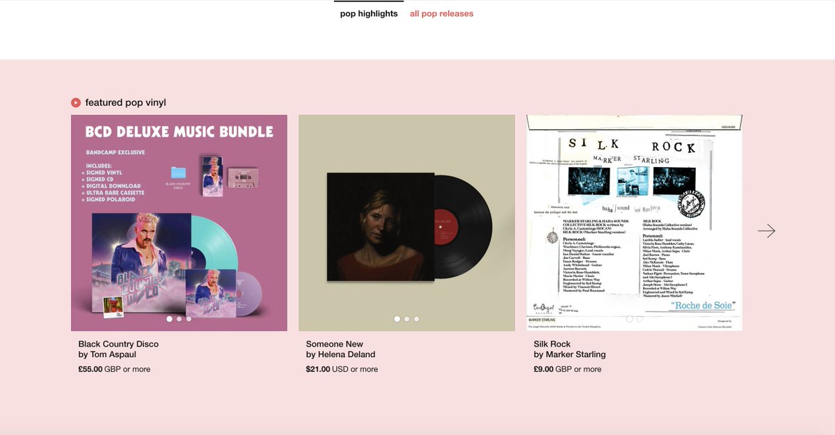 tom_aspaul's tweet photo. Thank you @Bandcamp for making 'Black Country Disco' one of your featured Pop vinyl!!!! <3

I'll be adding:

10 x Signed CD
10 x BCD Deluxe Music Bundle 

At 3pm BST! ⚡️

#BandcampFriday https://t.co/voFt1yMzUK