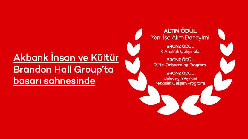 İnsan ve Kültür ekibimiz bu yıl Brandon Hall Group; İnsan Kaynakları Mükemmellik Ödülleri’nden 1 altın, 3 bronz ödül aldı. Bu başarıda emeği geçen tüm arkadaşlarımıza teşekkür ederiz.