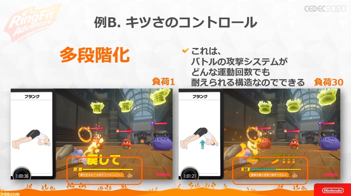 Also they gave players more control over the intensity of the workout. It could be adjusted manually in game, or by a survey the player does at the start of the session.