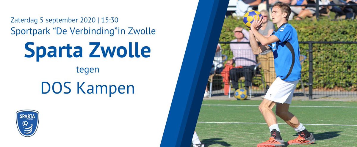 Hier zijn we weer! ⚪️🔵 Na lange afwezigheid staat er weer een competitiewedstrijd op het programma van ons vlaggenschip! De derby tegen <a href="/kvdos_kampen/">KV DOS Kampen / Unique Waterontharders</a> 

Tot morgen? #wijspartazwolle