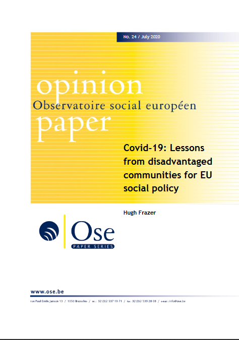 OSE_be's tweet photo. #Covid_19: Lessons from disadvantaged communities in #Ireland for #EU #social policy. #OSE Opinion Paper by Hugh Frazer https://t.co/j12MHGfHMc @MaynoothUni @SlavinaSpasova @EAPNIreland @IrelandRepBru @NESCIreland @socsire @ATDIreland @emireland #ESPN_social @anacarla1975 https://t.co/AK6t2wfvVm