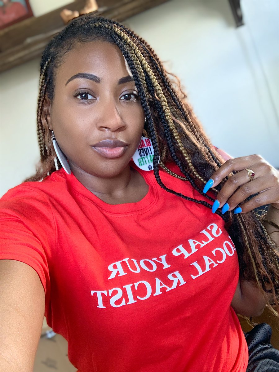 MsIssaTurner's tweet image. Had to wear this shirt again for the all staff Zoom meeting this morning to let some colleagues know!!! #stopbeingracist #enoughisenough