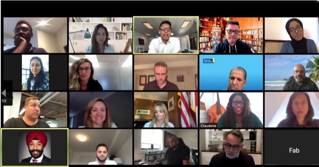 YungWu's tweet photo. The Coalition of Innovation Leaders Against Racism (#CILAR), lining up key initiatives to drive meaningful sustained action.  Great mtg w/ keynotes from the ever inspiring @HabondAli and Minister @NavdeepSBains, and led by CILAR Chair, @CMMcgowan. #BetterTogether https://t.co/GWvXnJlr3A