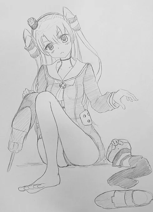 天津風ちゃんo(*≧∀≦)ノ

#艦これ版深夜の真剣お絵描き60分一本勝負
#艦これ版真剣お絵描き60分一本勝負_20200904
#毎日艦娘 