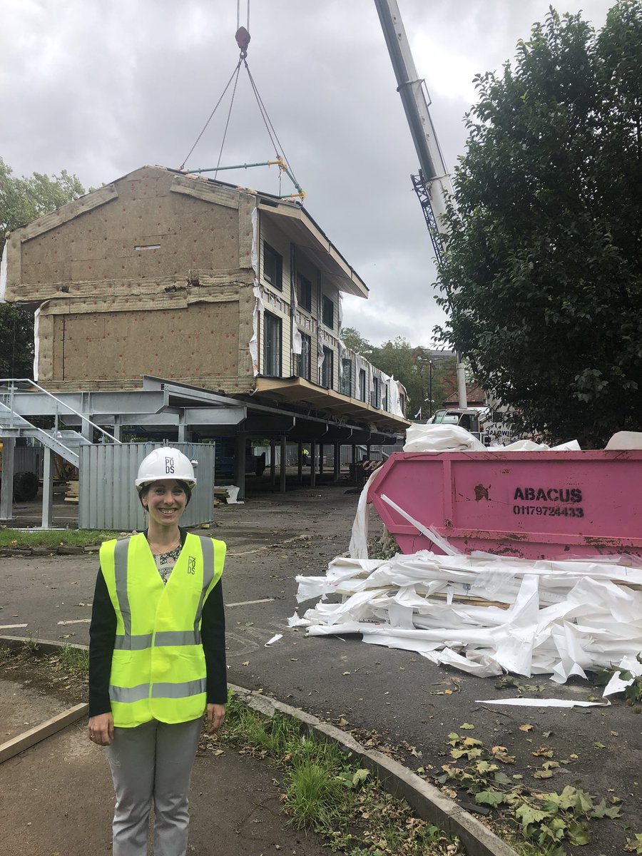 MarvinJRees's tweet photo. Great to see @Bristol_HF plans for #ZPods (on stilts) become real. Working w/ @YMCABristol and @BristolCouncil to provide homes for young people. These are manufactured off site, shipped in, put together and ready for occupancy in days. #housing #delivery @HomesNickW @mhclg MR https://t.co/HWkqBu1JWu