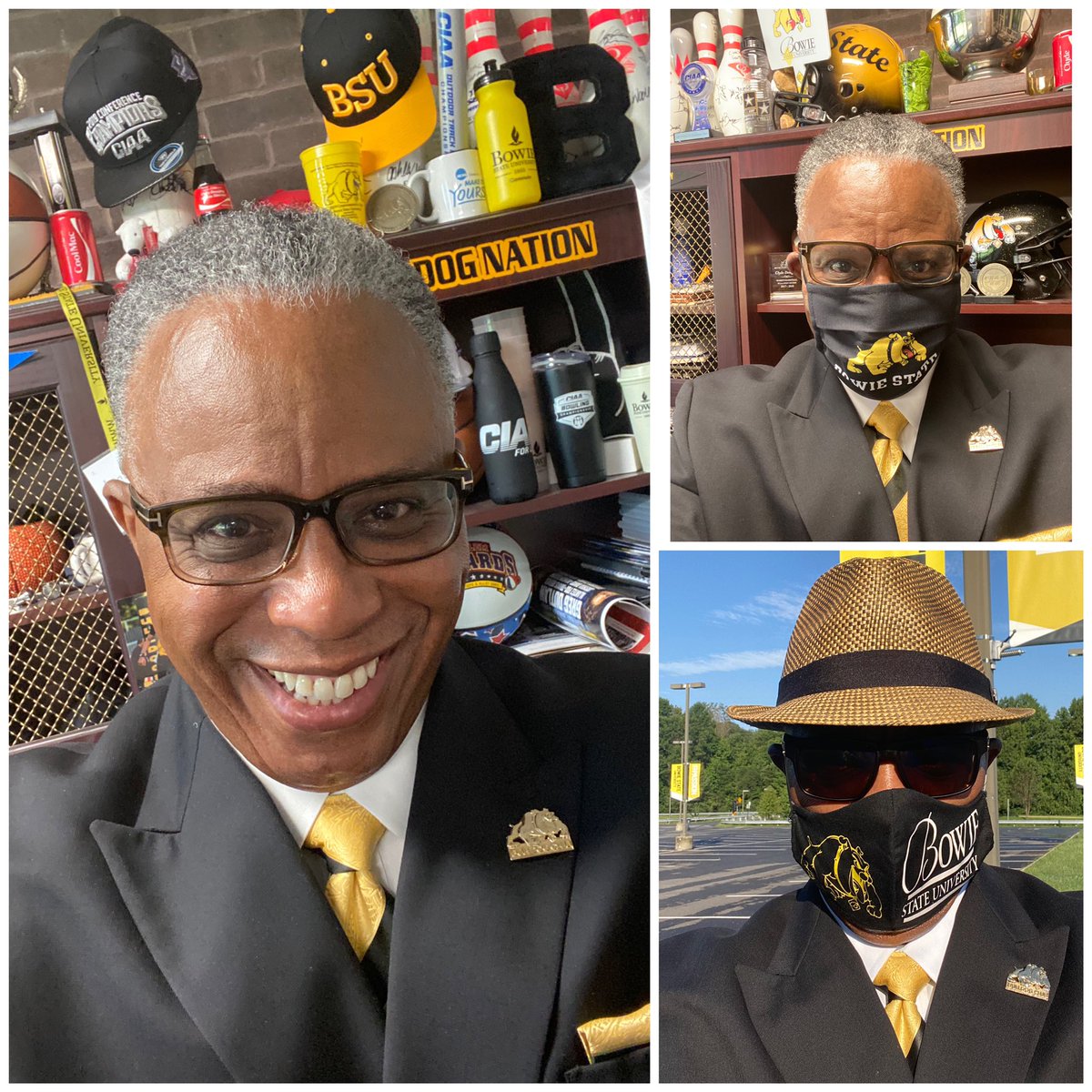 Today is #CollegeColorsDay. Bowie State Bulldogs bleed Black & Gold. We are #BowieBold & Bulldog Strong! @BowieState @BSU_Sports_Info @CIAAForLife