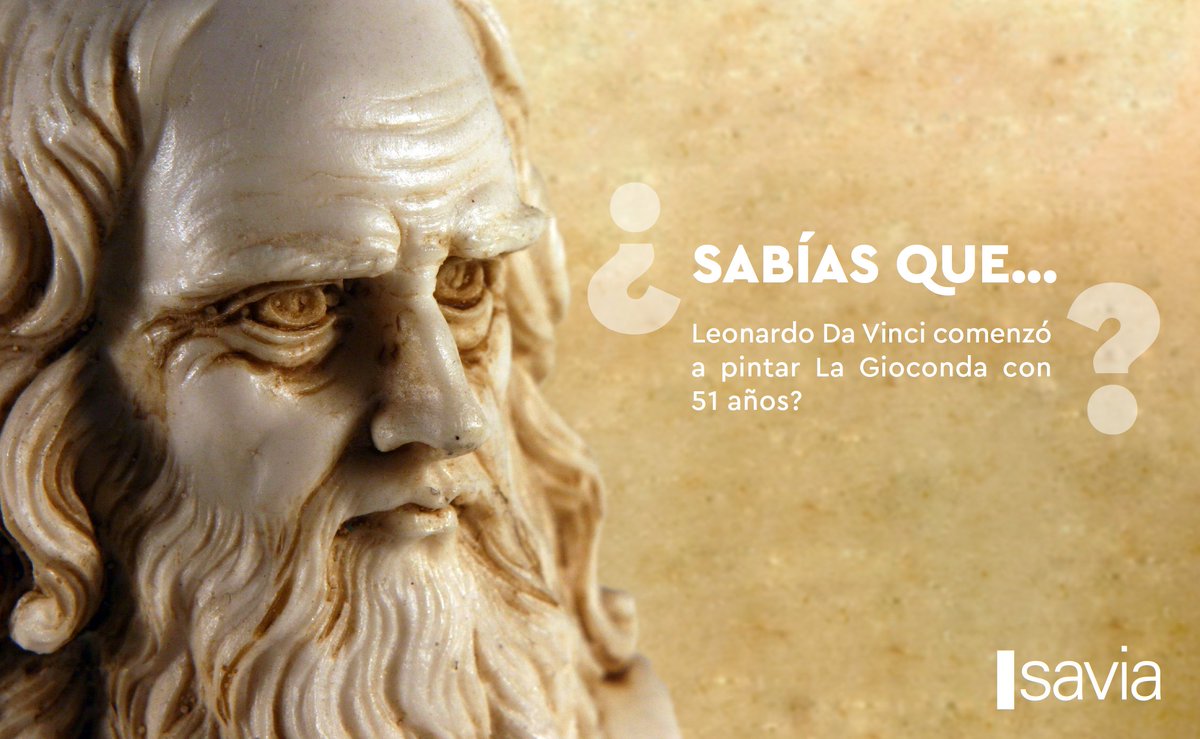GeneracionSavia's tweet photo. Leonardo Da Vinci, maestro del Renacimiento italiano, no comenzó a pintar una de sus grandes obras, La Gioconda, hasta los 51 años. Tu edad solo determina tu experiencia, y la experiencia es sinónimo de talento. https://t.co/7HPfqyo6X3