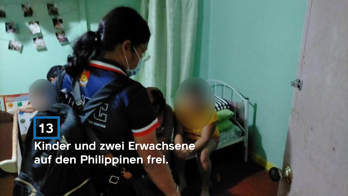 IJMDE's tweet image. #Breaking: 15 Menschen aus sexueller Online-Ausbeutung frei! Auf den #Philippinen konnten dank Hinweis der australischen Polizei 13 Kinder + 2 Erwachsene befreit und 5 Täterinnen festgenommen werden. Befreiungen durch hervorragende internationale Zusammenarbeit möglich! #EndOsec
