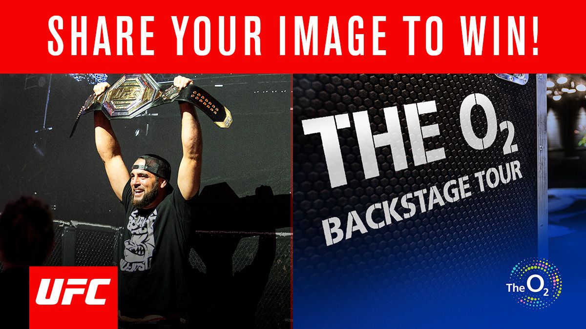 TheO2's tweet photo. Have you been on The O2 Backstage Tour yet?
Share a picture of yourself with the UFC Championship belt and tag @TheO2 and #TheO2BackstageTour for the chance to win an exciting UFC goodie bag.
We still have limited availability until 27 September: https://t.co/zb218TxWvJ https://t.co/WGApdWBANr