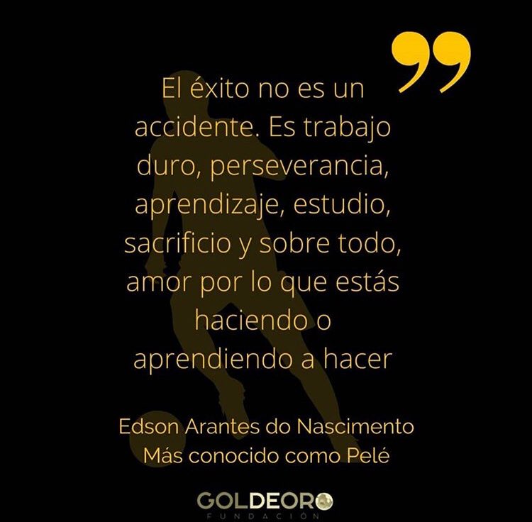 gol_de_oro_fund's tweet photo. Palabra del 10, el gran #Pele 
#IgualarEsGanar
#GolDeOro https://t.co/67VoS67UCt