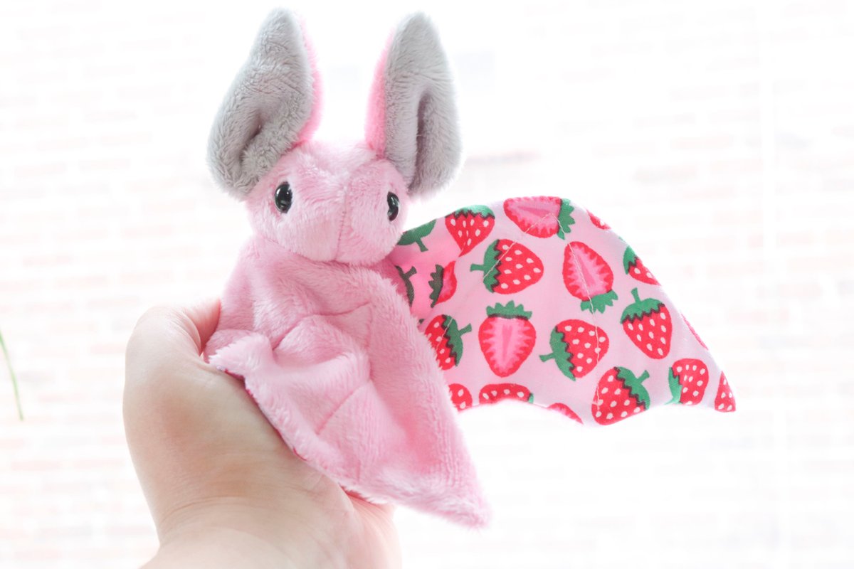 pink bat stuffed animal