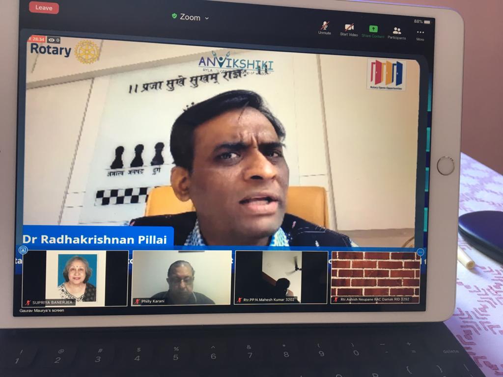 rchanakyapillai's tweet photo. For those who missed my today's session at E- Youth Leadership Awards @ “ANVIKSHIKI” where I spoke on topic 'Leadership - Decision Making', you can watch it now on following #YouTube link:
https://t.co/3SDNigZCPD
#Anvikshiki #eRyla #Ryla2020 #Youth #RYLA #Rotaracts #Interacts https://t.co/Iepdu18UwG