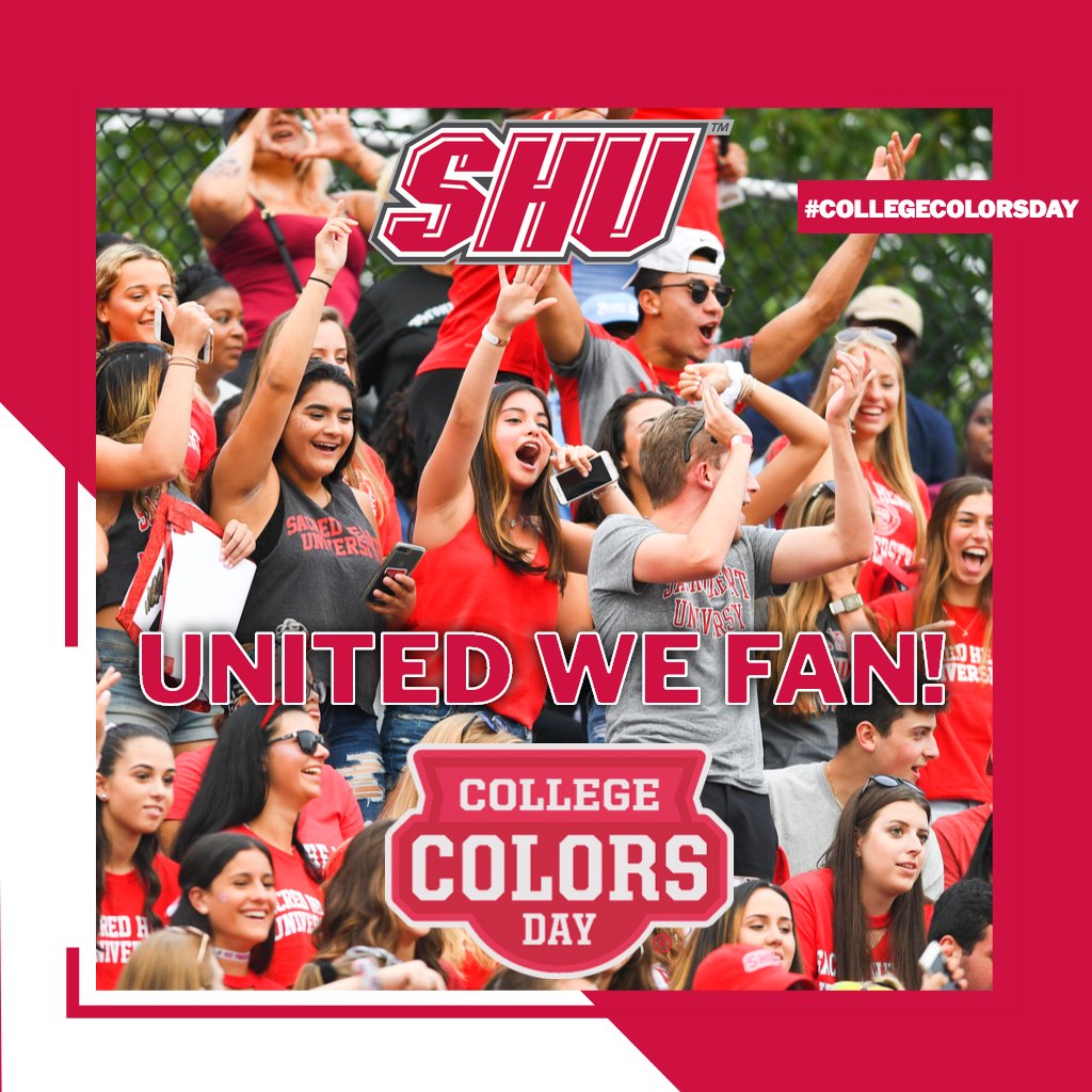 Today is #CollegeColorsDay! Be sure to share your favorite SHU gear 📸and use the #CollegeColorsDay! #WeAreSHU #UnitedWeFan