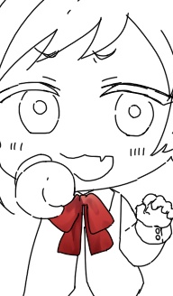 @komainu_wan1 ちょっと今線画をさっと描いてリボンの影の手順を簡単に塗ってみたんだけど…🤔
1枚目が1番薄い影をさっと塗って、2枚目が濃い影になるところをなぞって、3枚目でハイライト
1、2枚目は同じレイヤーでペンも色も何も変えてないよ😊