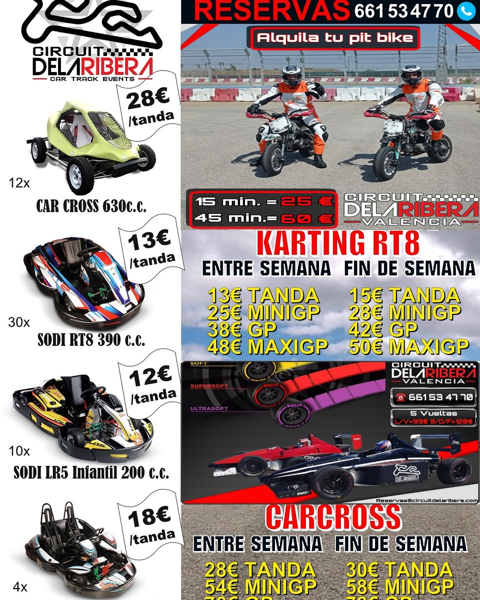 Día espléndido, temperatura ideal...

¿Unas tandas?

✉ Info@circuitdelaribera.com
📱661534770