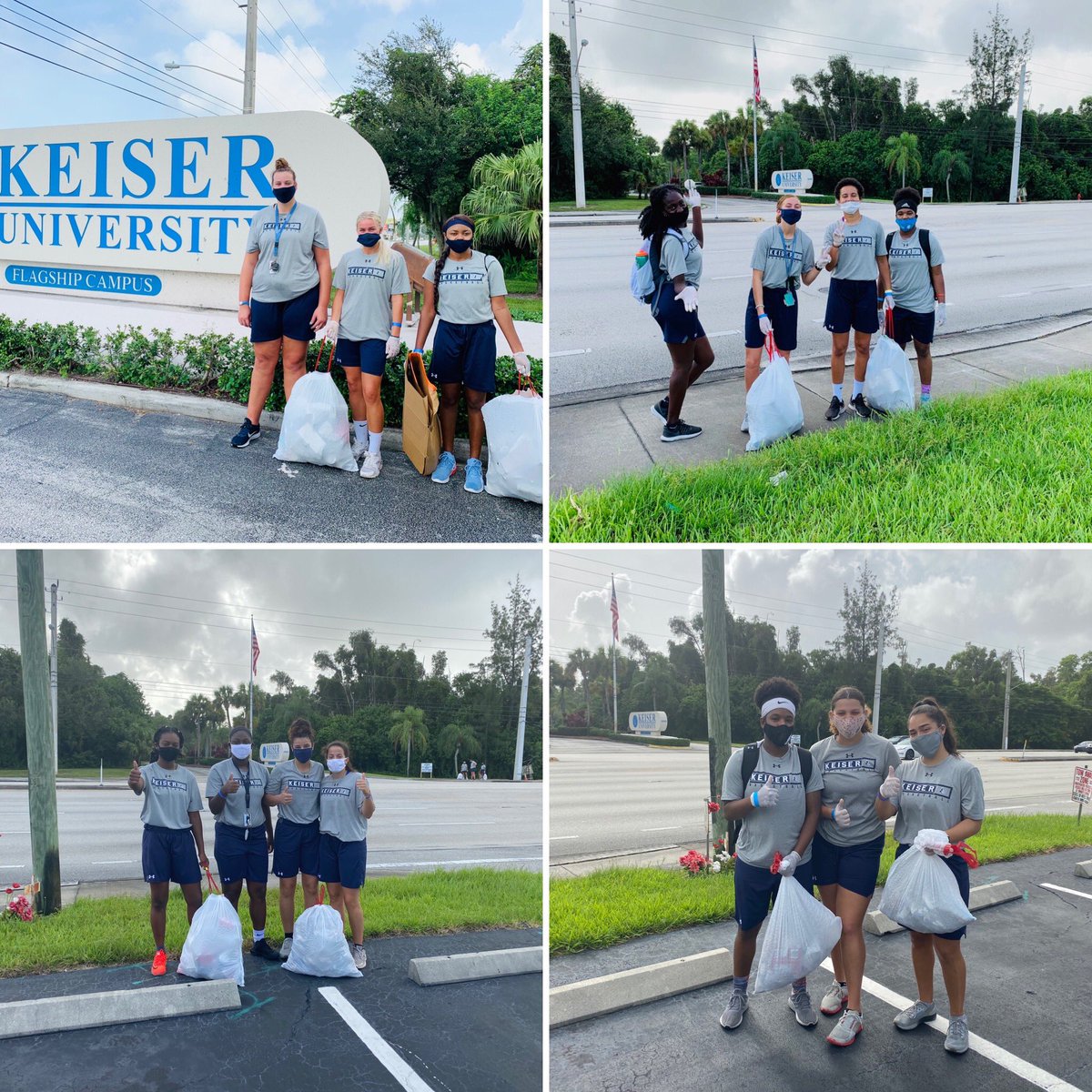 Great morning ☀️ for a trash pickup on N Military Trail! Let’s work together keep our beautiful city 🌆🏝 clean!