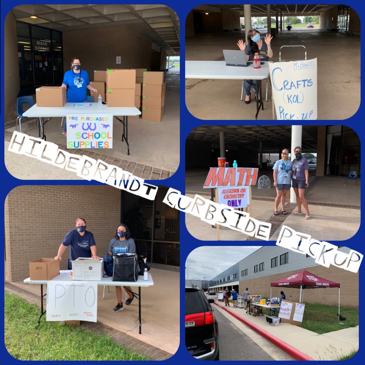 Thank you <a href="/HildebrandtKISD/">Hildebrandt Int.</a> teachers for making curbside pick up a success!